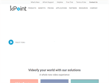 Tablet Screenshot of kpoint.com